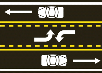 center turn lane