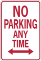 no parking any time