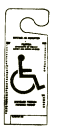 disabled parking placard
