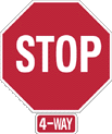 4-way stop sign