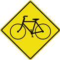 bicycle crossing sign