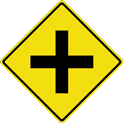 cross road sign