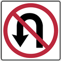 no u-turn sign