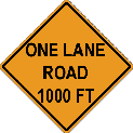 one lane road