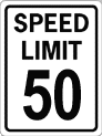 speed limit sign