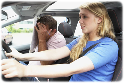 Florida teen practicing to get her first driver license